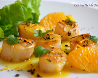 Saint-Jacques poêlées au beurre d'agrumes et poivre Voatsiperifery
