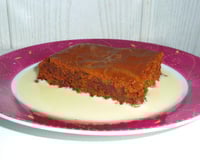 Fondant au chocolat et crème anglaise