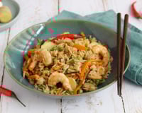 Riz Thaï aux crevettes et petits légumes