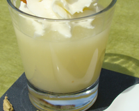 Soupe de poire à l'espuma de cardamome