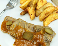 Langue de bœuf en sauce
