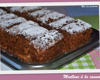 Cette gourmandise est composée d"un moelleux à la cannelle et d"un sirop.