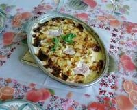 Saucisson de Lyon en gratin