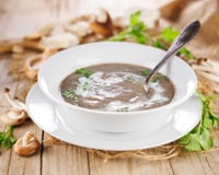 Soupe express aux champignons