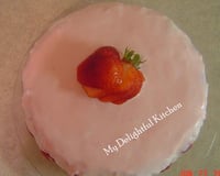 Fraisier et sa crème à l'agar-agar