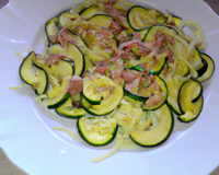 Courgettes à la carbonara : un délice pour les enfants! 