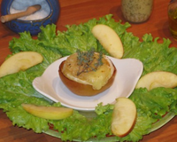 Pommes fondantes sublimées par le rocamadour.