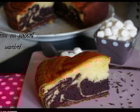 Gâteau marbré au yaourt maison