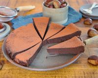 Fondant à la crème de marrons et chocolat