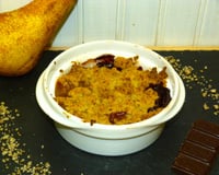 Crumble Poires Chocolat Châtaignes