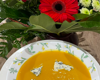 Velouté de butternut et panais à la Fourme d'Ambert au Thermomix