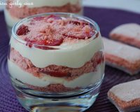 Tiramisu girly revisité aux fraises