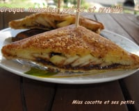 Croques monsieur aux poires et nutella
