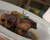 Travers de porc à l'Orangina