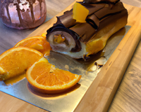 Bûche à l'orange et au nutella
