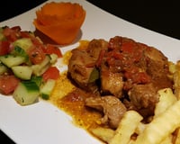 Sauté de porc aux poivrons