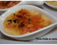 Crème brûlée au saumon