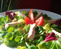 Salade tiède aux foies de volaille