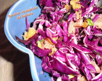 Salade de chou aux pistaches pamplemousse orange