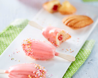 Sucettes de Madeleines « Color Choc »