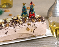 Bûche de Noël aux noix du Perigord