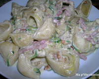 Lumaconis au roquefort et aux courgettes