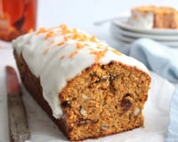 Carrot cake sans gluten et sans lait