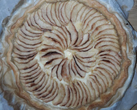 Tarte aux pommes et crème pâtissière