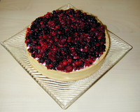 Tarte aux fruits rouges avec crème mascarpone