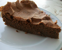 Gâteau fondant chocolat amande