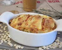 Croziflette au reblochon (tartiflette aux Crozets)