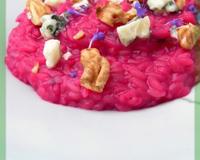 Un risotto coloré pour un accord surprenant mais qui fonctionne !