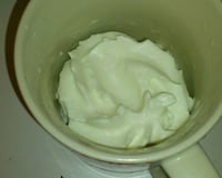 Chantilly au lait de coco
