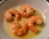 Gambas au beurre d'agrumes