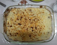 Gratin au riz et à la viande hachée