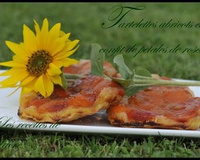 Tartelettes abricot au confit de pétales de rose