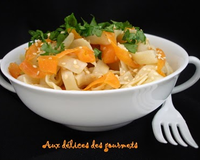 Nouilles sautées aux carottes et sésame