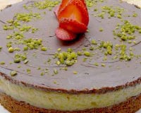Palet géant au cacao, lemon curd et chocolat