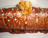 Bûche noisette chocolat