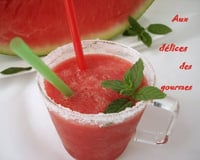 Gaspacho de pastèque et fraises