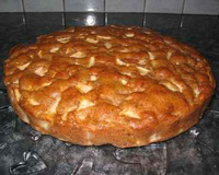 Gâteau pommes - noix