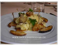 Pâtes Fraîches aux grenouilles et bolets.