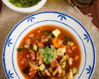 Recette de la traditionnelle soupe provençale au pistou