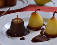 Moelleux tièdes et fondants aux poires et au chocolat