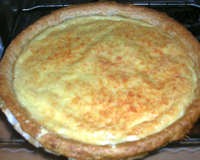 Quiche 'vide fromage'