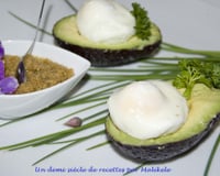 Œufs pochés au pesto de cardamine.