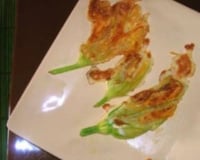 Fleurs de courgettes poêlées