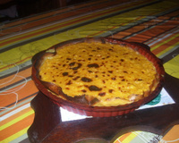 Tarte au flan de mandarines