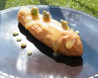Oui, oui, des éclairs aux brocolis !Les enfants en mangent sous cette forme, c'est parfait !Il s'agit donc d'éclair garnis de mousse de brocolis et nappés…