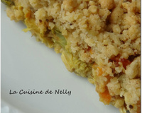 Haddock et Poireaux en Crumble parfumé à l'Ajowan